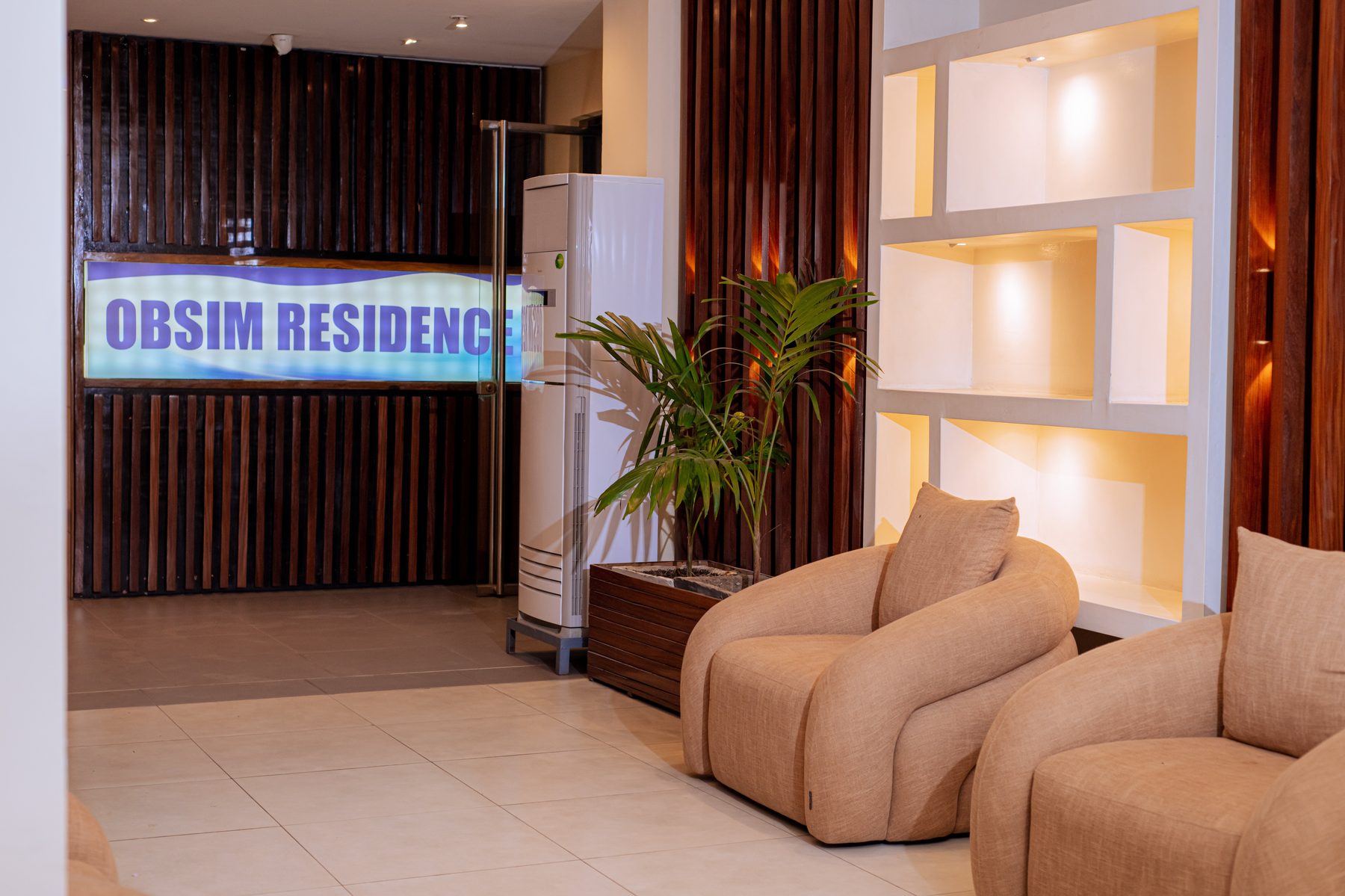 OBSIM Residence reception with concierge service